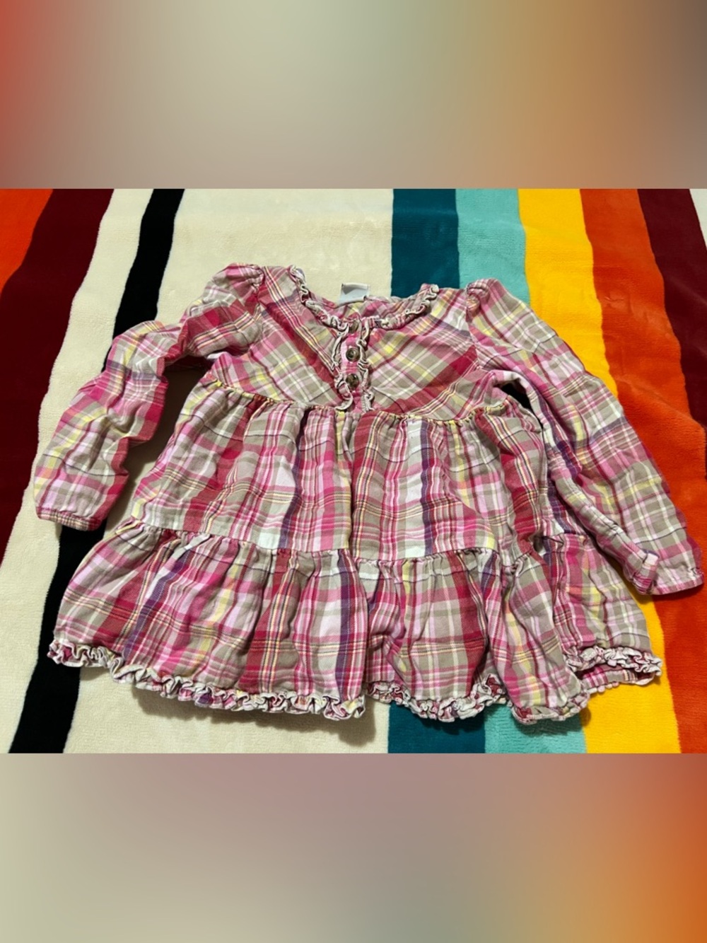 Ruffled Plaid Old Navy Top ✨